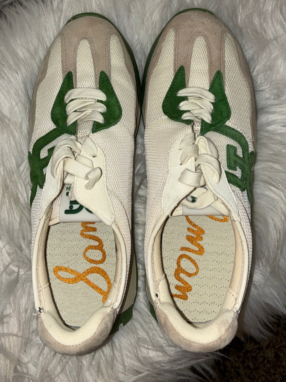 New Sam Edelman Langley Color Block Suede Mesh Signature Logo Retro Sneakers 7.5 - Picture 8 of 15